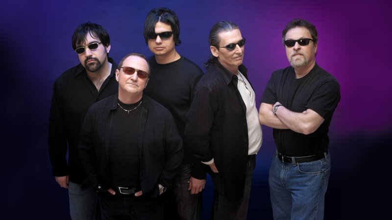 Five Men in Black Shirts — Purple