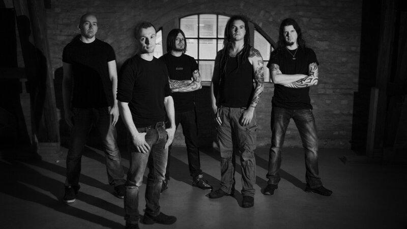 Five Men in Black Shirts — Serious, Photograph, Tattoos