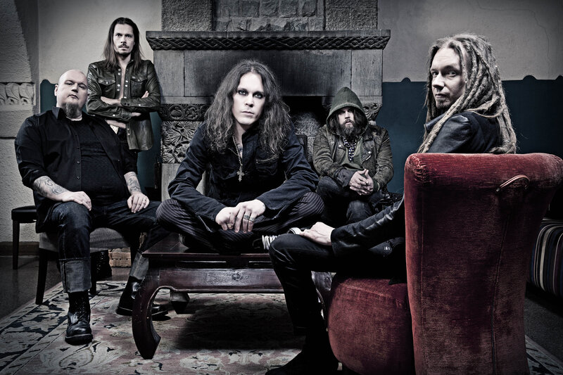 Five Men in Dark Clothing — Black, Dramatic, Photograph