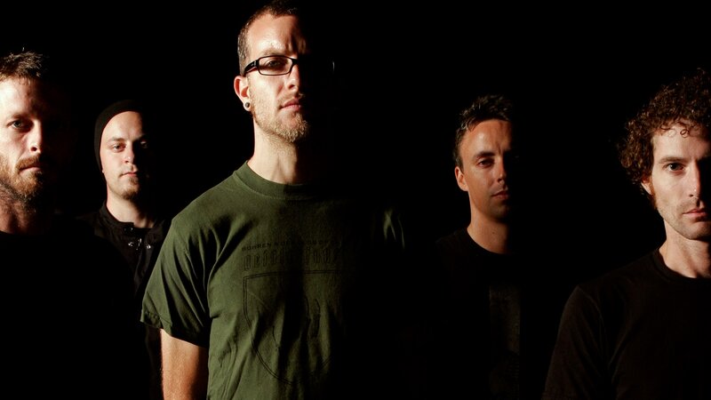 Five Men in Dark Room