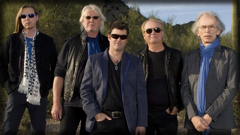 Five Men in Desert — Blue
