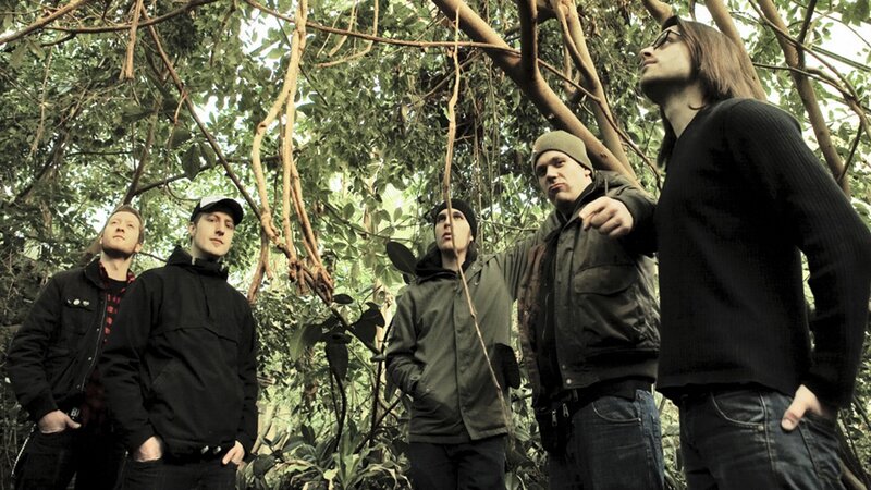 Five Men in Forest — Green