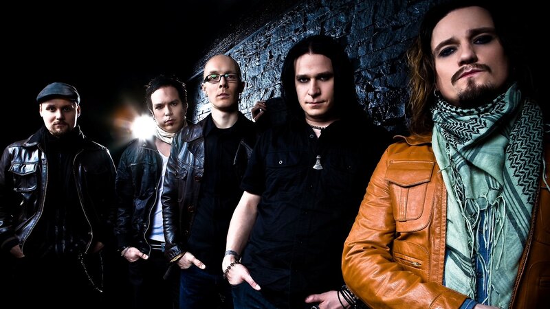 Five Men in Leather Jackets — Black, Dramatic, Night