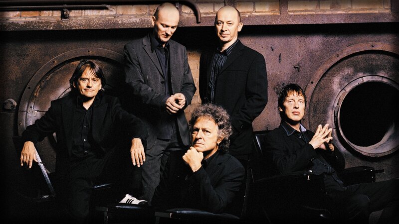 Five Men in Suits — Black, Serious