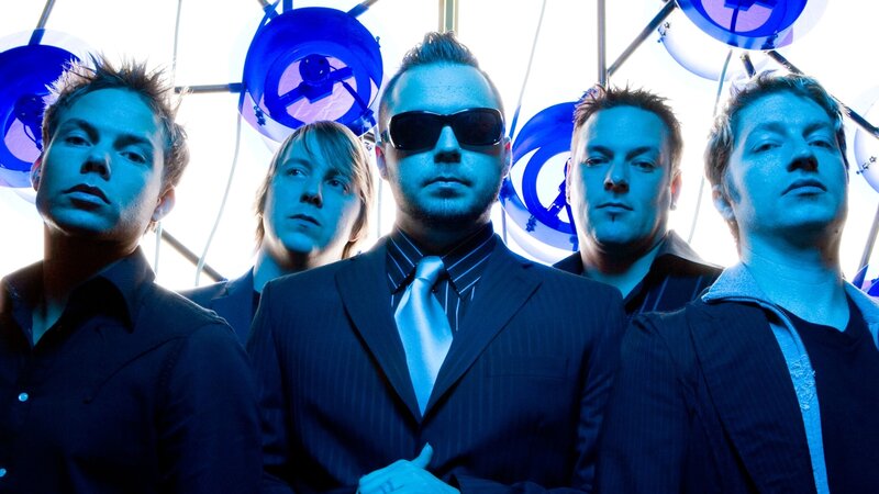 Five Men in Suits — Blue
