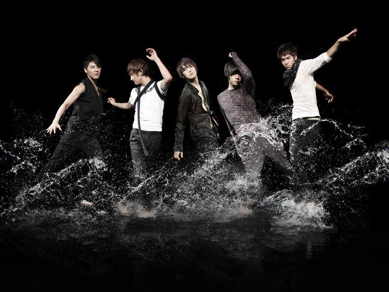 Five Men in Water