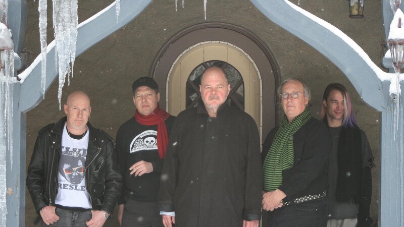 Five Men in Winter Clothing — Black