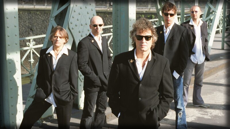 Five Men on a Bridge