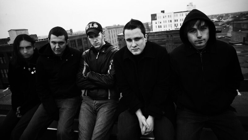 Five Men on Rooftop — Black