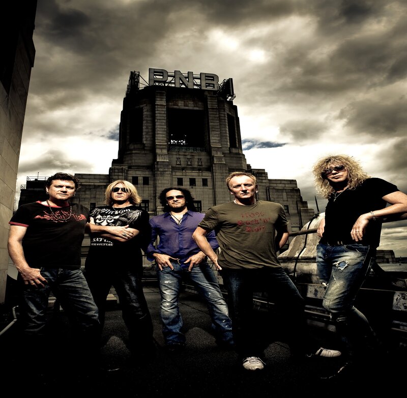 Five Men on Rooftop