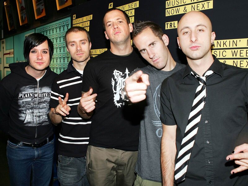 Five Men Posing Together — Black