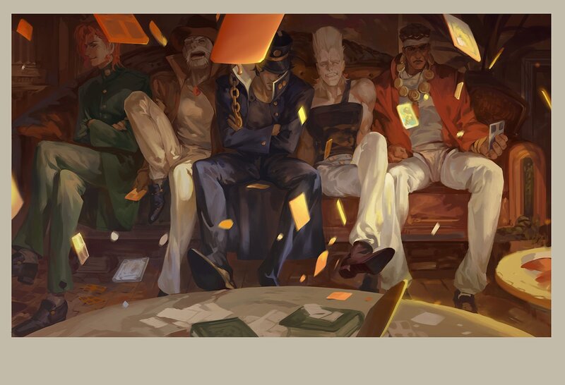 Five Men Sitting on a Couch