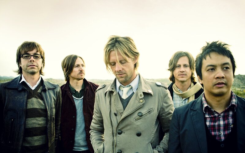 Five Men Standing Together — Gray
