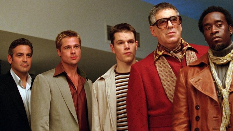Five Men Standing Together — Red