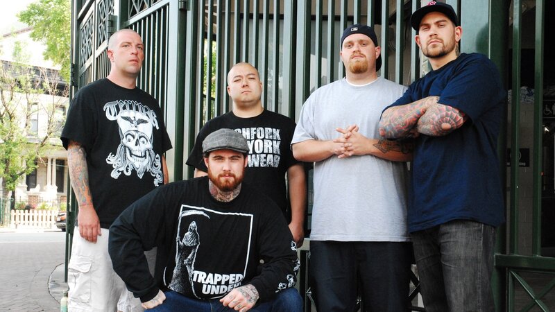 Five Men with Tattoos — Black, Serious