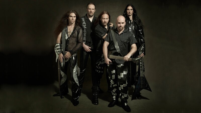 Five Musicians with Guitars — Black