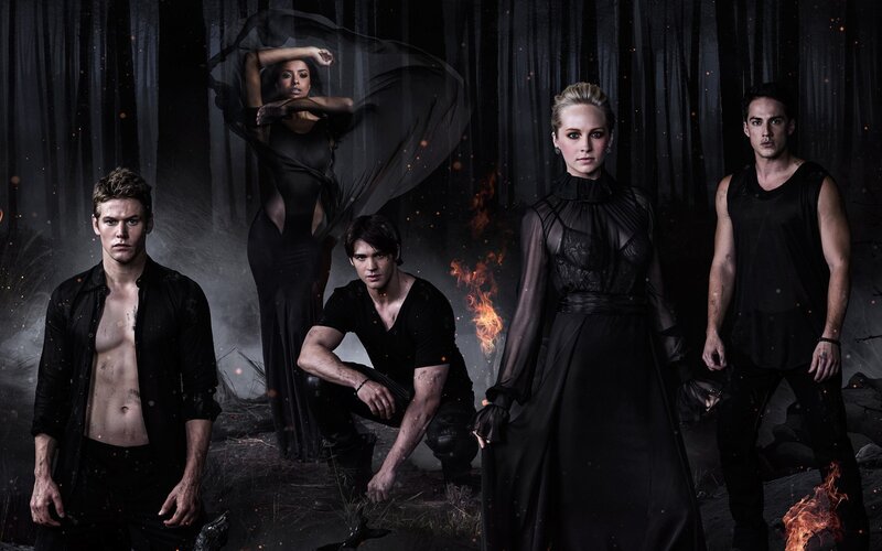 Five People in Black Clothing