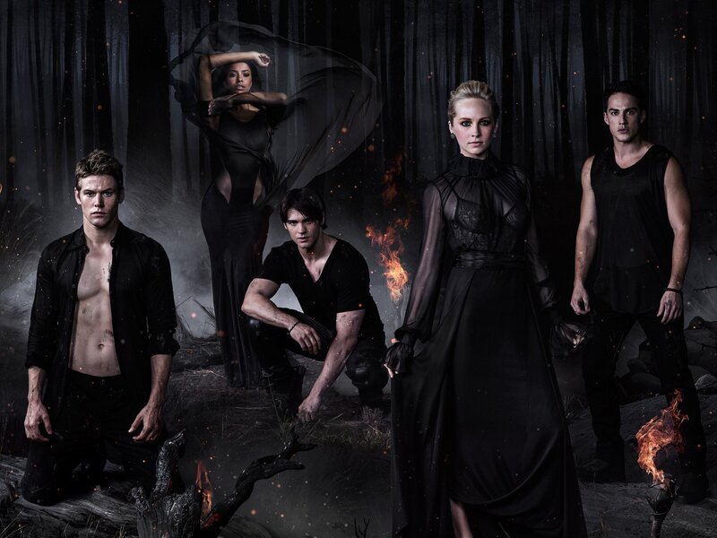 Five People in Dark Forest