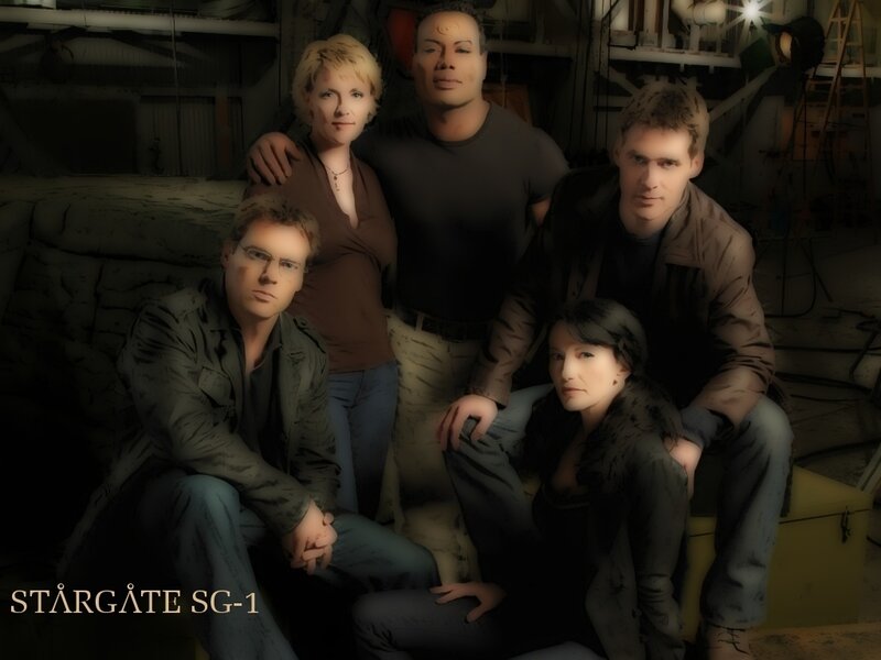 Five People in Industrial Setting