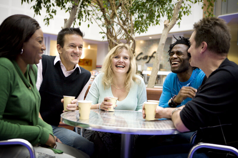 Five People Laughing