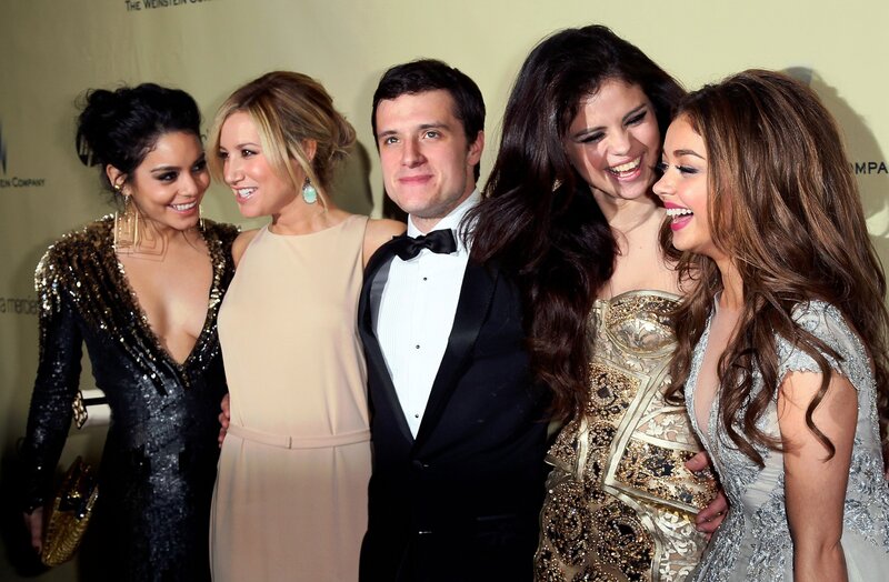 Five People Posing Together — Gold