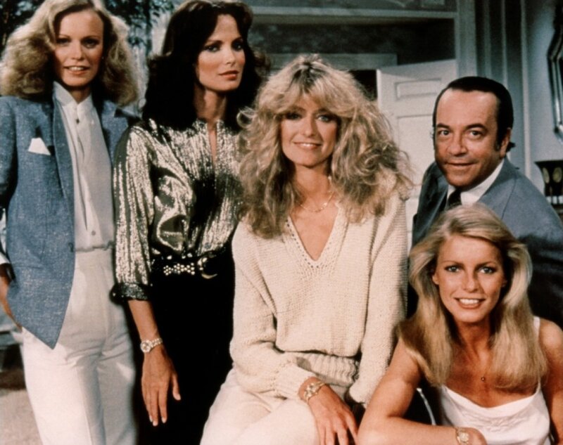 Five People Posing Together — White