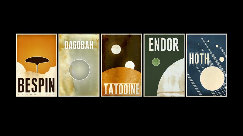 Five Planet Posters
