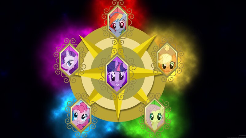 Five Ponies in Frames