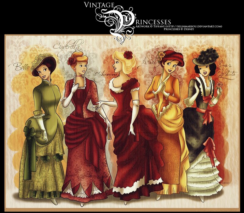 Five Princesses in Dresses