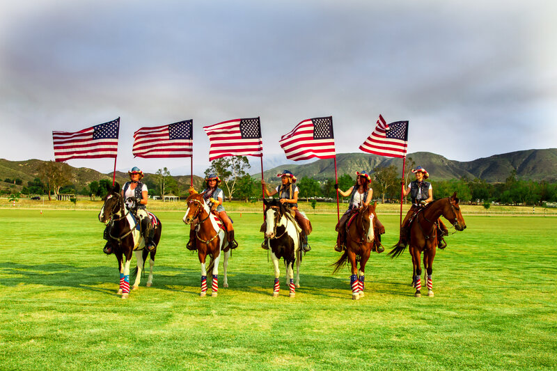 Five Riders on Horses