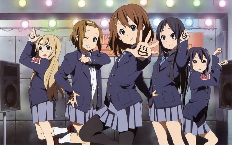 Five Schoolgirls Dancing — Blue