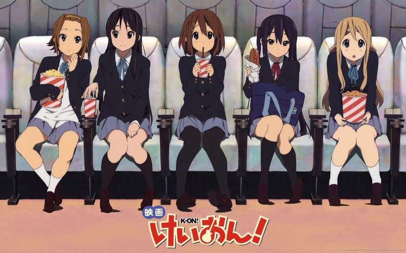Five Schoolgirls in Theater