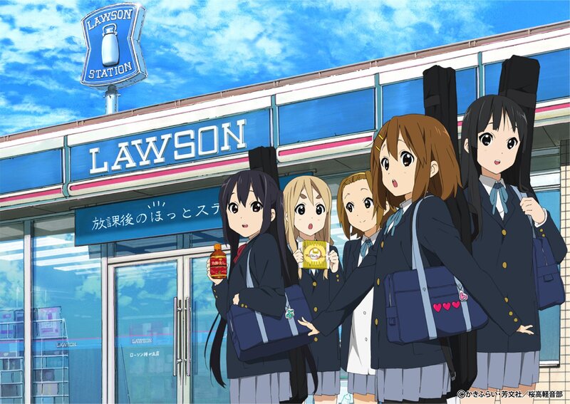 Five Schoolgirls Outside Store