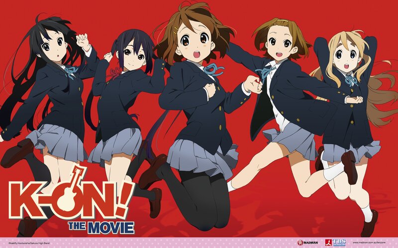 Five Schoolgirls Running — Red