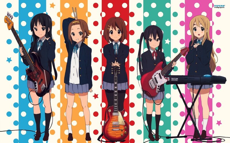Five Schoolgirls with Instruments
