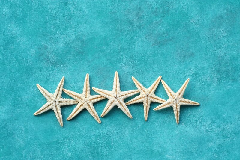 Five Starfish in Row
