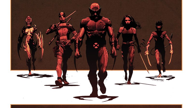 Five Superheroes Walking