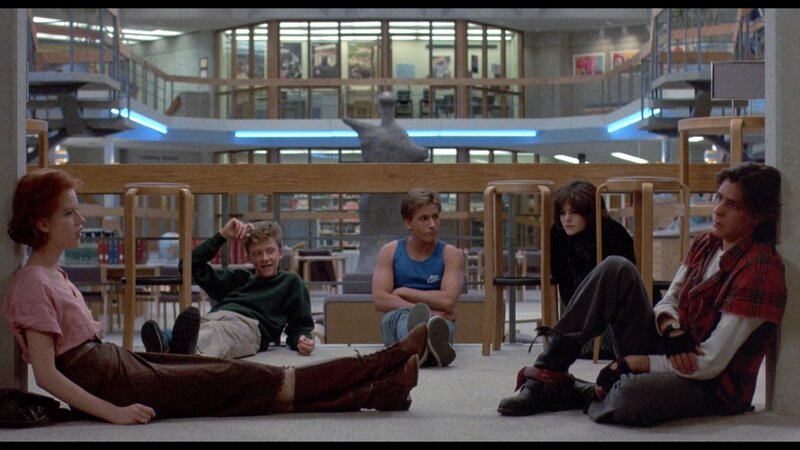 Five Teenagers in Library