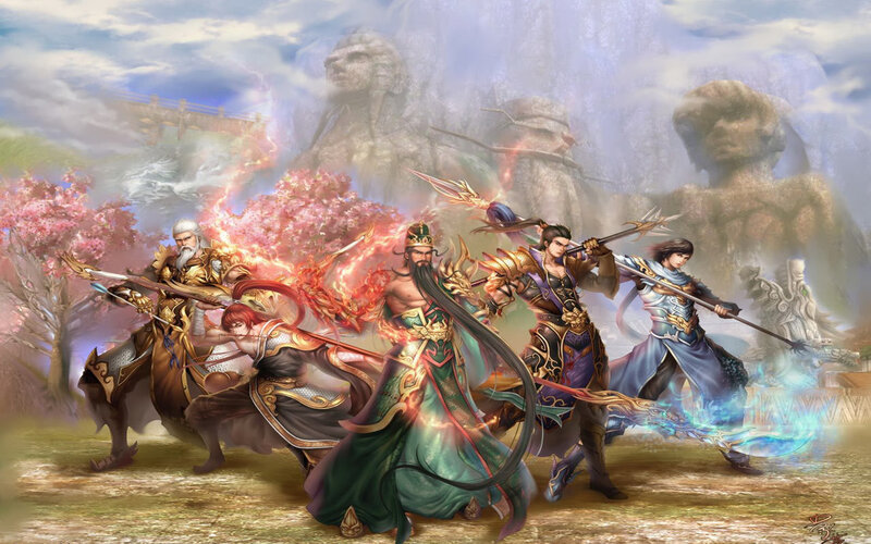 Five Warriors in Battle