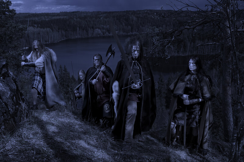 Five Warriors on a Hill