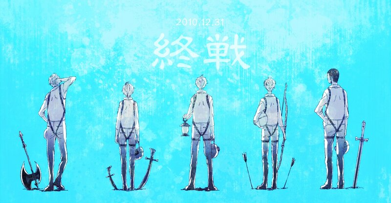 Five warriors stand ready