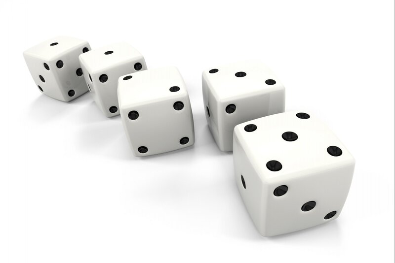 Five White Dice