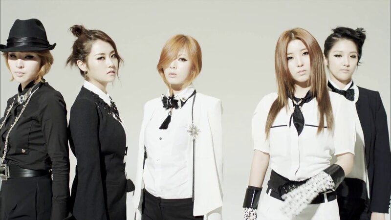 Five Women in Black and White