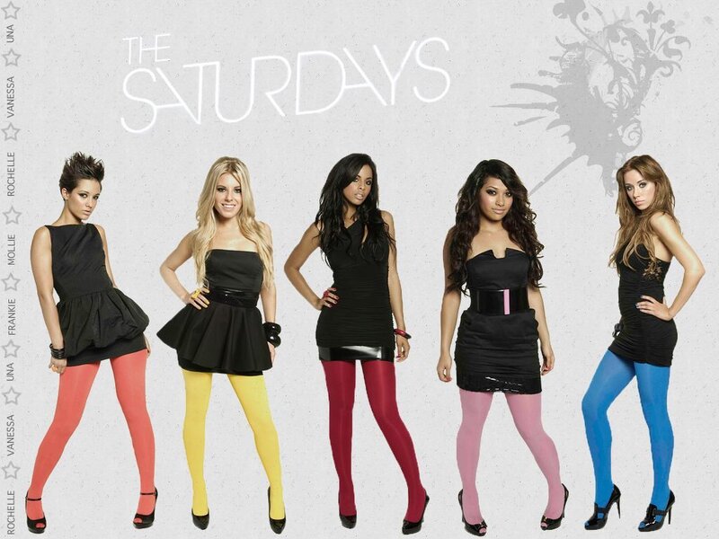 Five Women in Colorful Tights — Black