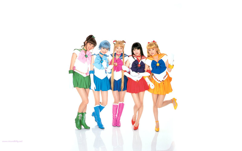 Five Women in Costumes — White
