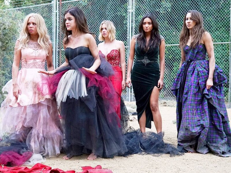 Five Women in Dresses — Black