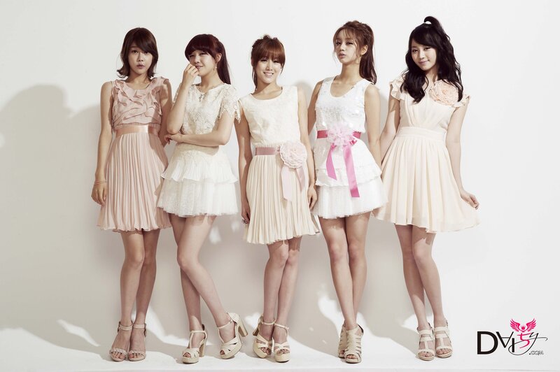 Five Women in Dresses — White, Neutral