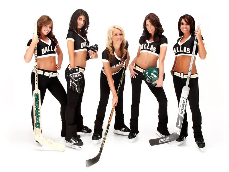 Five Women in Hockey Uniforms