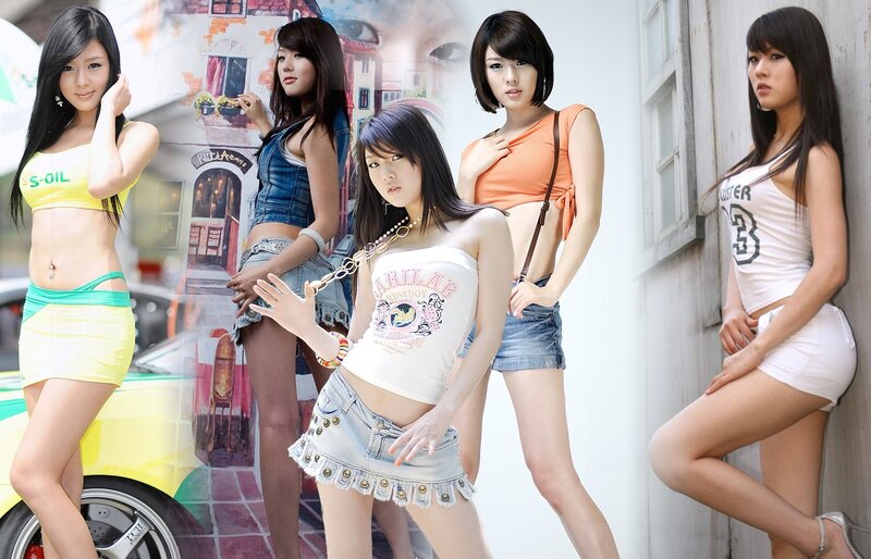 Five Women in Summer Clothes