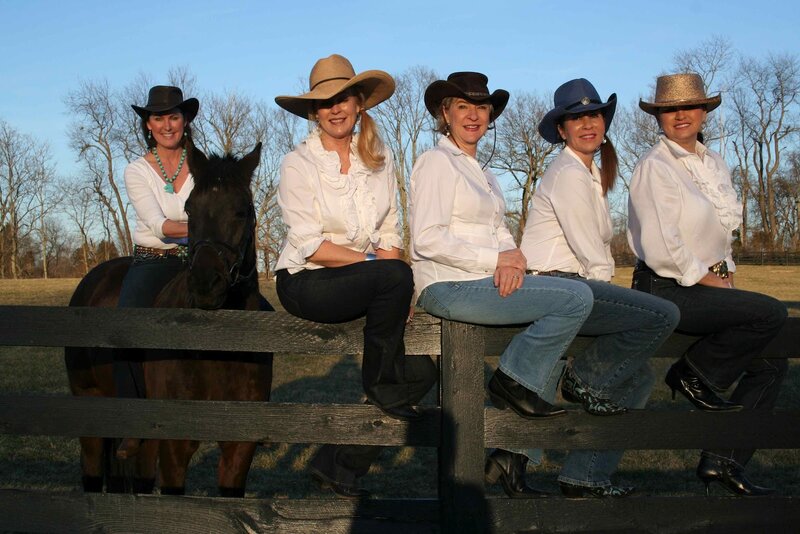 Five Women on Fence